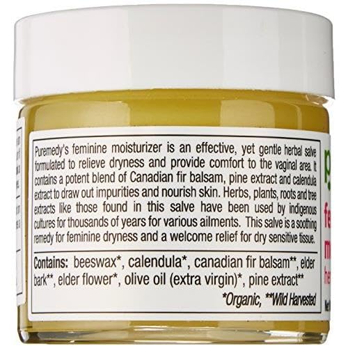 Puremedy Feminine Moisturizer for Women All Natural & Organic Unscented Moisturizing Herbal Salve